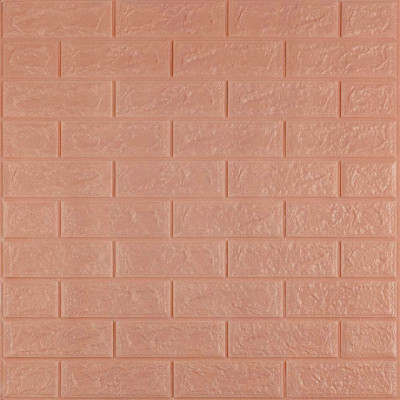 Самоклеюча 3D панель цегла кава з молоком 700x770x3мм 