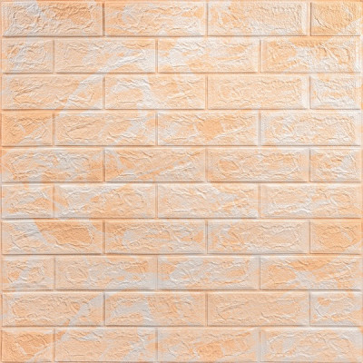 Самоклеюча 3D панель під цеглу Бежевий мармур 700х770х3мм Самоклеюча 3D панель під цеглу Бежевий мармур 700х770х3мм