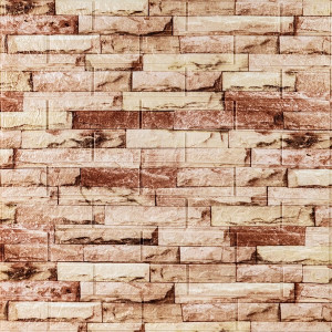 Самоклеюча 3D панель під бежеву цеглу катеринослав 700x770x5мм Самоклеюча 3D панель під бежеву цеглу катеринослав 700x770x5мм