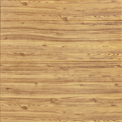 Самоклеюча декоративна 3D панель під дерево кольору золото 700х770х6мм 