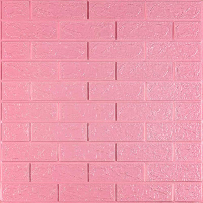 Самоклеюча 3D панель під Рожеву цеглу 700х770х3мм Самоклеюча 3D панель під Рожеву цеглу 700х770х3мм