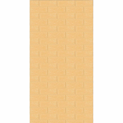 Самоклеюча 3D панель під бежеву цеглу в рулоні 3080х700х3мм