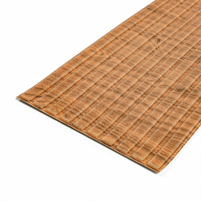 Самоклеюча 3D панель-рейка в рулоні дерево 2900*350*6мм (2073)