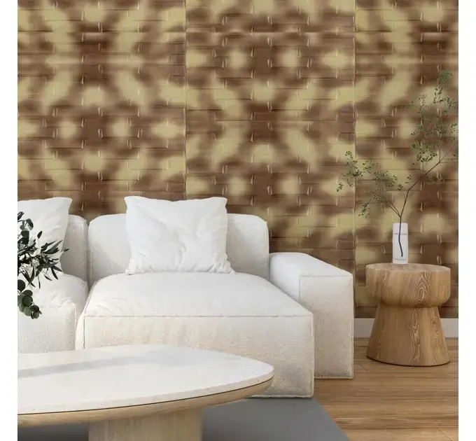 Самоклеюча декоративна 3D панель леопардова кладка 700х770х4мм