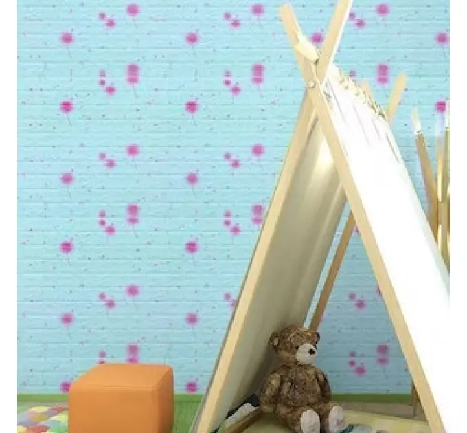 Самоклеюча  3D панель під цегла Кульбаба 700х770х4мм 