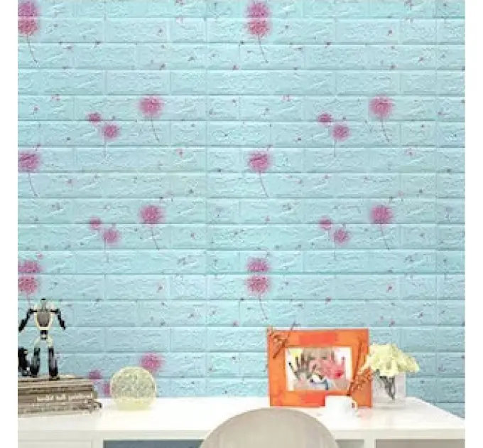 Самоклеюча  3D панель під цегла Кульбаба 700х770х4мм 