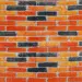 Самоклеюча 3D панель під бежево-коричневу цеглу катеринослав 700х770х3мм матовий