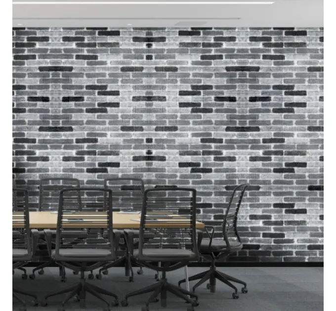 Самоклеюча 3D панель під сіру цеглу катеринослав 700х770х3мм 