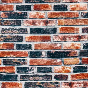 Самоклеюча 3D панель під сіро-синю цеглу катеринослав 700х770х3мм 