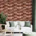 Самоклеюча 3D панель під коричневу цеглу катеринослав 700х770х3мм 