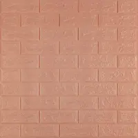 Самоклеюча 3D панель цегла кава з молоком 700x770x3мм 