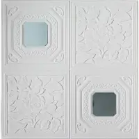 Самоклеюча 3D панель дзеркало 700x700x5 мм 