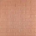 Самоклеюча 3D панель цегла кава з молоком 700x770x5мм 