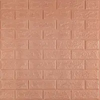 Самоклеюча 3D панель цегла кава з молоком 700x770x5мм 