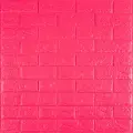 Самоклеюча 3D панель під цеглу Rose red 700х770х5мм 
