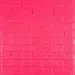Самоклеюча 3D панель під цеглу Rose red 700х770х5мм 