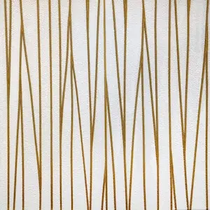 Самоклеюча 3D панель золоті стрічки 700х700х5мм 