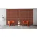 Самоклеюча декоративна 3D панель червона цегла 700x700x5мм