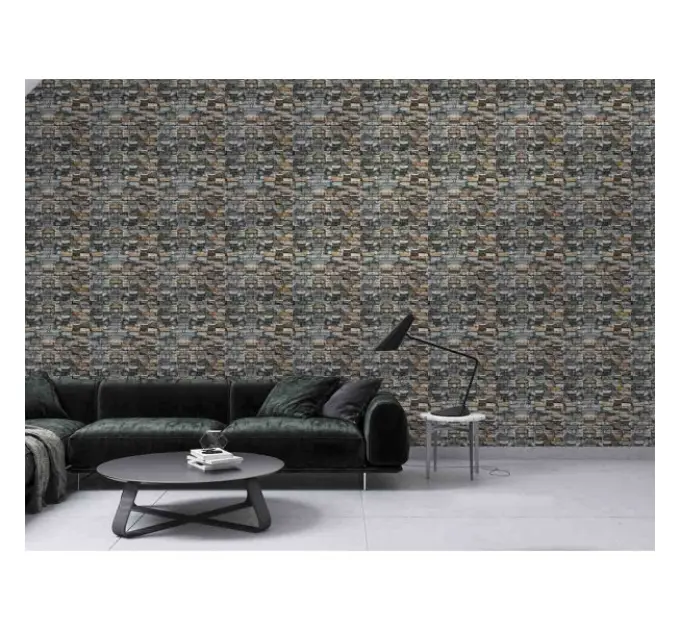 Самоклеюча декоративна 3D панель пісчаник ізумруд 700x770x5 мм 