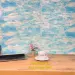 Самоклеюча декоративна 3D панель небесний мармур 700x700x5мм