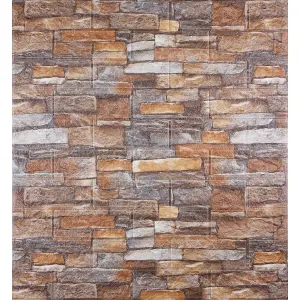 Самоклеюча декоративна 3D панель червоний піщаник 700x770x5мм