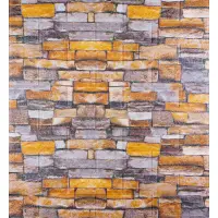 Самоклейка декоративна 3D панель під цеглу піщаник 700x770x5мм