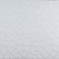 Самоклеюча 3D панель біла павутинка 700x700x8мм 
