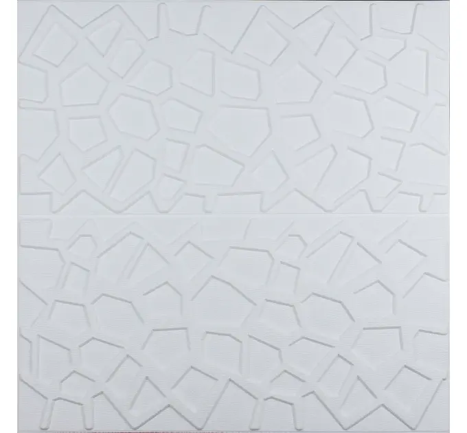 Самоклеюча 3D панель біла павутинка 700x700x8мм 