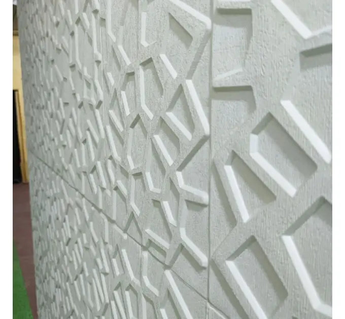 Самоклеюча 3D панель біла павутинка 700x700x8мм 