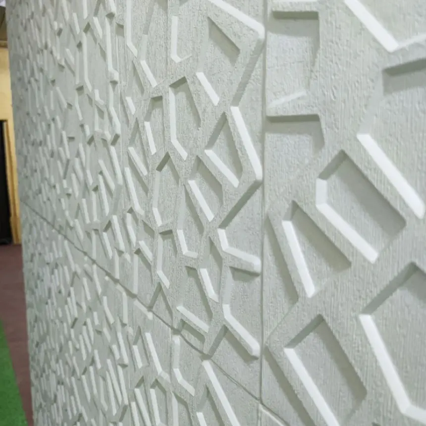 Самоклеюча 3D панель «Біла павутинка» 700×700×8 мм (18)