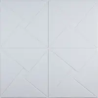 Самоклеюча 3D панель білий ромб 700x700x6,5 мм 