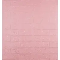 Самоклеюча декоративна 3D панель під рожеву цеглу 700x770x3мм