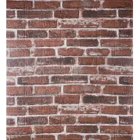 Самоклейка декоративна 3D панель під червону катеринославську цеглу 700x770x3мм 