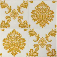 Самоклеюча 3D панель біла вінтаж 700x700x5мм