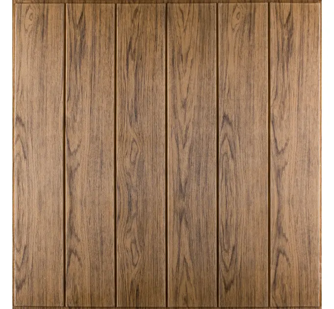 Самоклеюча декоративна 3D панель під дерево світлий дуб 700x700x5мм