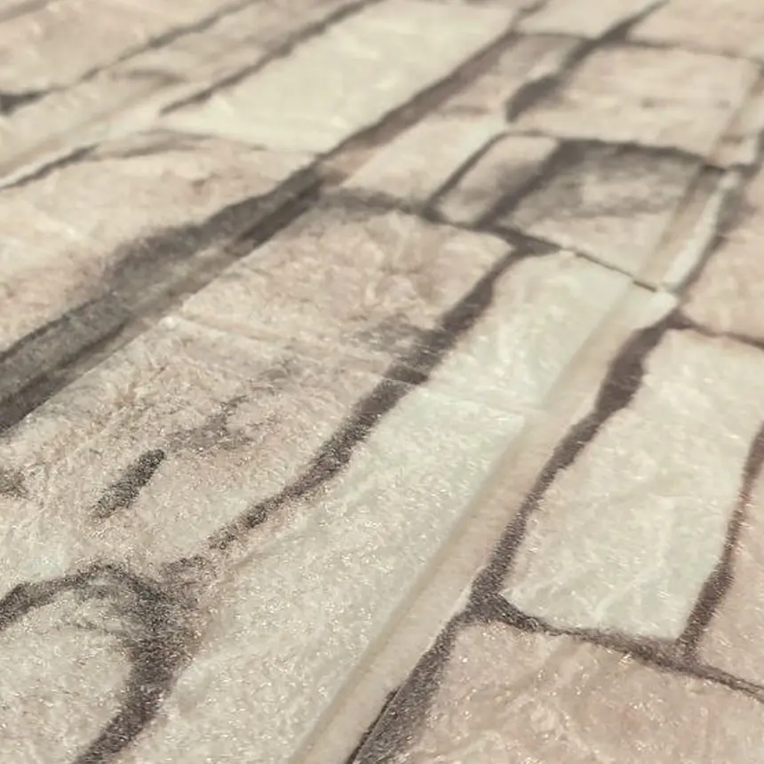 Самоклеюча 3D панель під бежеву катеринославську цеглу 700x770x3мм 