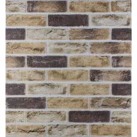 Самоклеюча декоративна 3D панель цегла пісочний клінкер 700x700x5мм (415) 