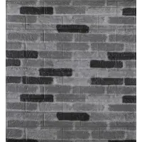 Самоклейка декоративна 3D панель під сіру катеринославську цеглу 700x770x3мм (342-3)