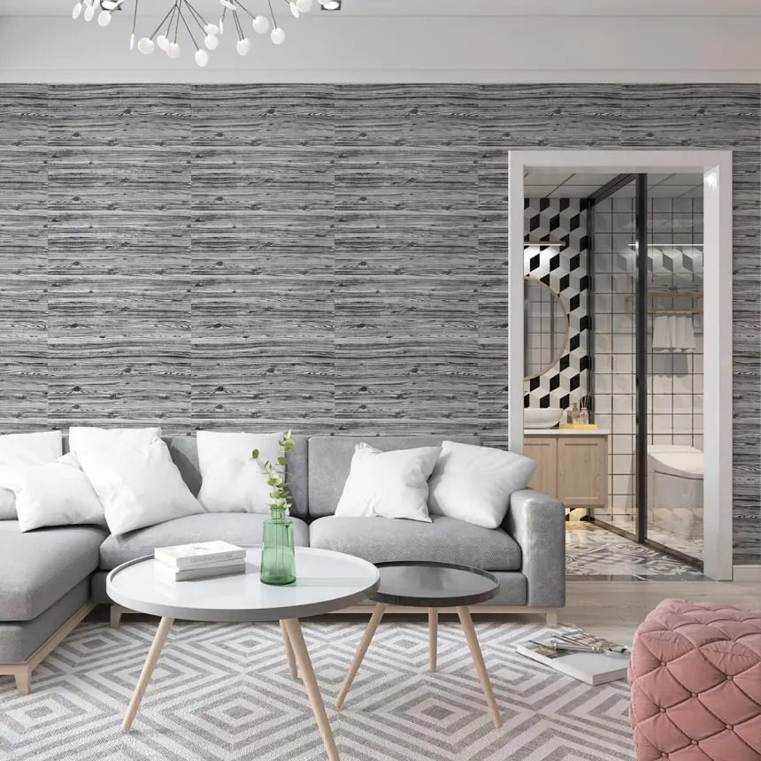 Самоклейна 3D панель Дерево зебра, рулон (33)