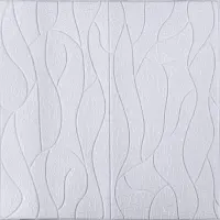 Самоклеюча 3D панель біла скеля 700x700x5мм (3171-5)