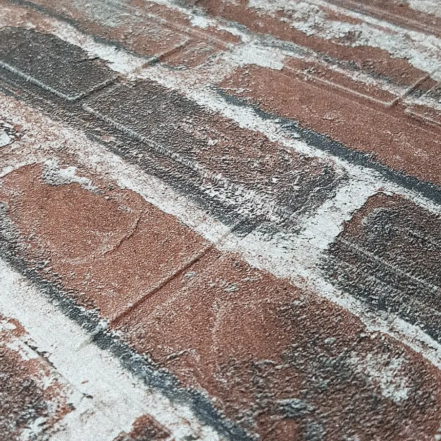 Самоклеюча декоративна 3D панель під червону катеринославську цеглу в рулоні 20 м 20000x700x3мм