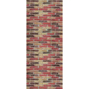 Самоклейка декоративна 3D панель під бежево-червону катеринославську цеглу в рулоні 20 м 20000x700x3мм