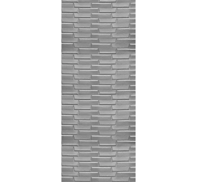 Самоклеюча декоративна 3D панель сіра кладка в рулоні 19.6 м 19600x700x5мм