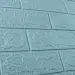Самоклеюча декоративна 3D панель під бірюзову цеглу в рулоні 3080x700x3 мм 
