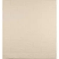Самоклеюча 3D панель під цеглу кольору слонової кістки 700x770x3 мм (345-3)