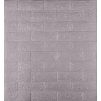 Самоклеюча 3D панель під цеглу Rose Gold Рожеве золото 700x770x3 мм (347-3)