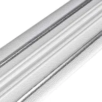 Плінтус РР самоклеючий білий зі срібною смужкою 2300*140*4мм (1809)