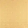 Самоклеюча декоративна 3D панель під бежеву цеглу 700x770x2мм