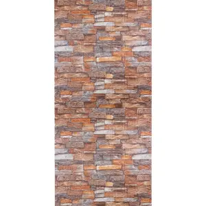 Самоклейка декоративна 3D панель під цеглу червоний піщаник в рулоні 20м 20000x700x3мм