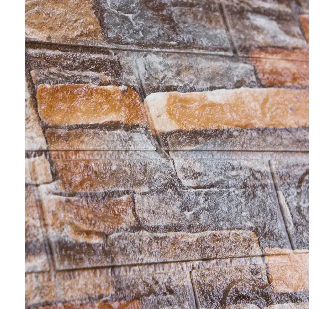 Самоклейка декоративна 3D панель під цеглу червоний піщаник в рулоні 20м 20000x700x3мм